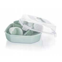 ✅ Kelioninis stovyklavimo rinkinys, 26 elementai, mėtų spalvos