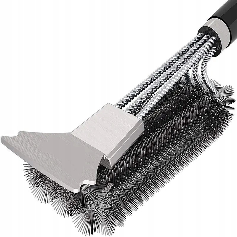 Vielinių grotelių šepetys, grotelių valymas, 41 cm, 2x teptuko maišelis