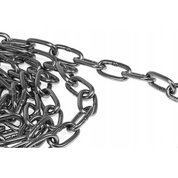 300cm virvė, 3x60cm grandinėlė grotelėms, nerūdijančio plieno trikojo rinkinys
