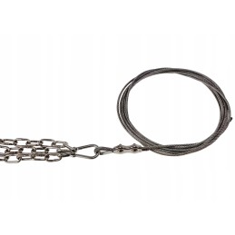 300cm virvė, 3x60cm grandinėlė grotelėms, nerūdijančio plieno trikojo rinkinys