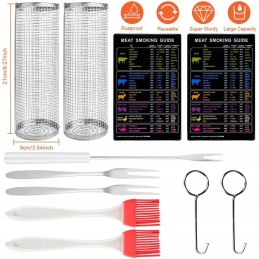 2x grilio krepšelis daržovių mėsos žuvies grilis 22cm apvalių konteinerių rinkinys