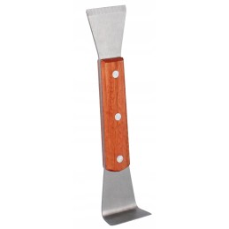 Nerūdijančio plieno bitininkystės kaltas rudame mediniame rėme, 20 cm