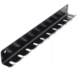 Dešros šakutės 120 cm, antgaliai iš nerūdijančio plieno, 10 vnt., plius kabykla ir atramos.