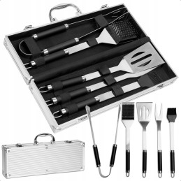 Gafal grilio priedai, 6 dalių lagaminas