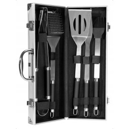 Gafal grilio priedai, 6 dalių lagaminas