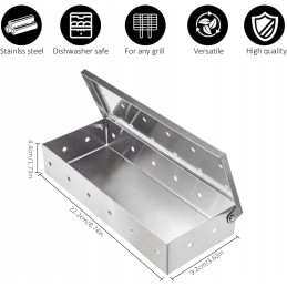 ⭐Johotone nerūdijančio plieno rūkykla – pridėkite nuostabų dūmų skonį prie kepimo ant grotelių!⭐