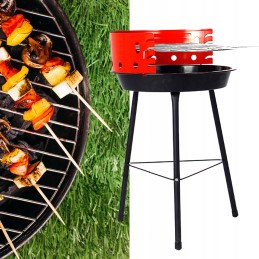 Turistinė sodo anglių kepsninė su nuimamomis nešiojamomis grotelėmis