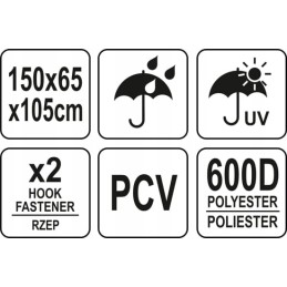 Dangtis Yato dujinėms kepsninėms 150x60x105