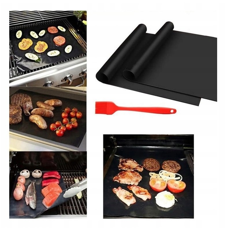 Tefloninio kilimėlio grilio grotelės 40x33cm 10 vnt