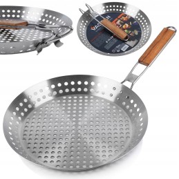 Plieninė grilio keptuvė, 30 cm