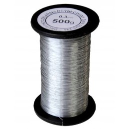 Nerūdijančio plieno bitininkystės viela 0,3 mm - 100g žarnoms