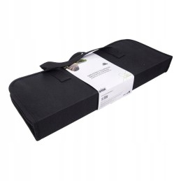 Indai kepsninės priedai dėkle, žnyplės, mentelė, šakutė, peilis, rinkinys 9 vnt.