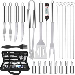 Kepsninės komplektas, grilio reikmenys, dėklas, 25 vnt