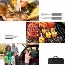 Kepsninės komplektas, grilio reikmenys, dėklas, 25 vnt