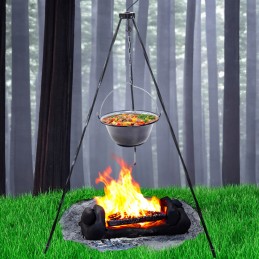 Emaliuotas puodas guliašui, 13 litrų, pakabinamas, vengriškas grilis