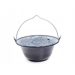 Vengriškas emaliuotas pakabinamas puodas, 8l