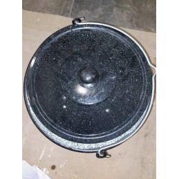 Vengriškas emaliuotas pakabinamas puodas, 8l