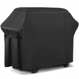 Didelis dangtelis sodo griliui stiprus atsparus juodas 165x118x60cm