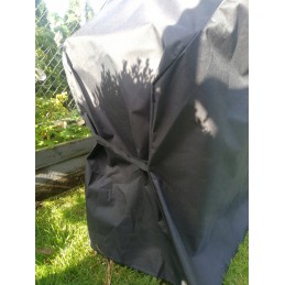 Didelis dangtelis sodo griliui stiprus atsparus juodas 165x118x60cm