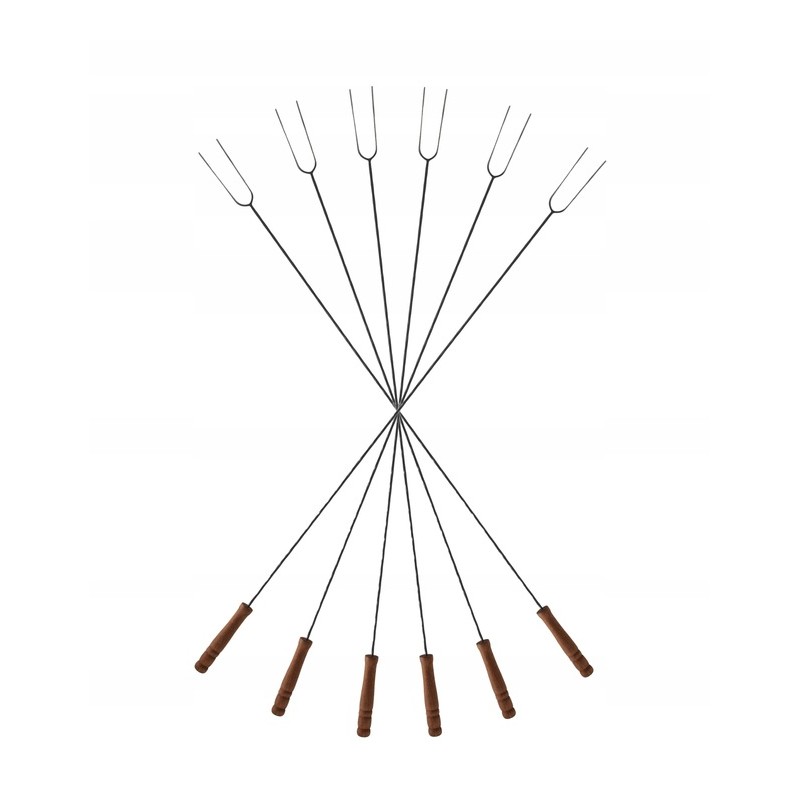 ⭐⭐Šakučių pagaliukai laužo dešrelių grilio pagaliukams 130 cm x 6 vnt.⭐⭐