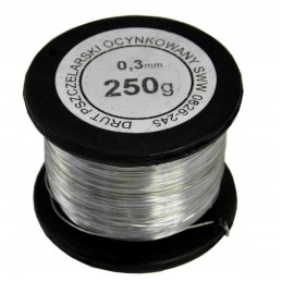 Bitininkystės viela rėmams 0,3mm 0,250g cinkuota