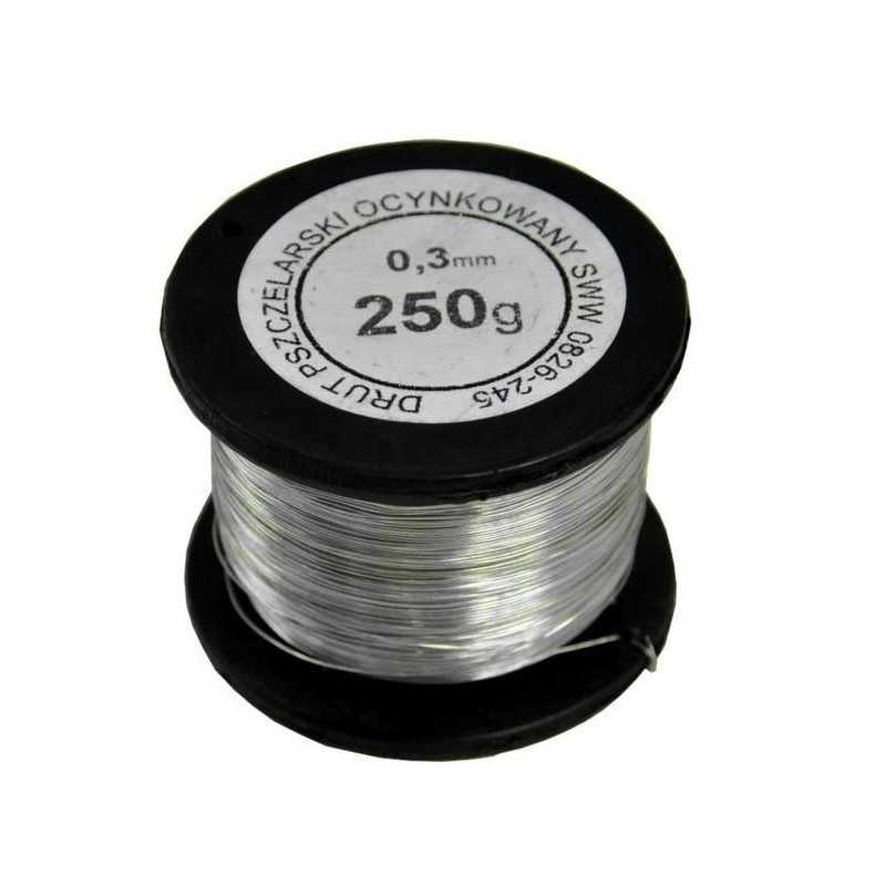 Bitininkystės viela rėmams 0,3mm 0,250g cinkuota