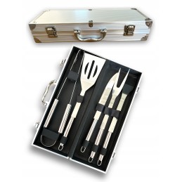 Dovanų rinkinys aukščiausios kokybės priedai BBQ grilio įrankių lagaminas