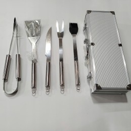 Dovanų rinkinys aukščiausios kokybės priedai BBQ grilio įrankių lagaminas