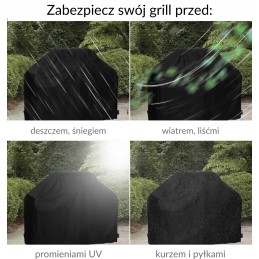 Dengiamas brezentinis užvalkalas XXL sodo kepsninei, atsparus vandeniui, universalus