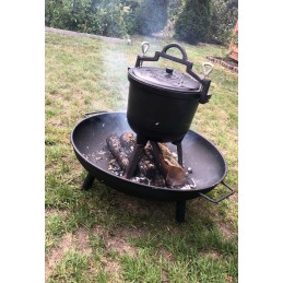 Didelis 60 cm skersmens sodo židinys