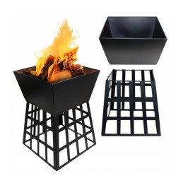 Sodo vakarėlių židinys sodui ant krepšelio kelionei į Neapolio sodo puošmeną