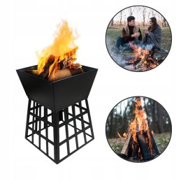 Sodo vakarėlių židinys sodui ant krepšelio kelionei į Neapolio sodo puošmeną