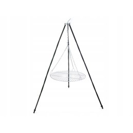 Apvalios grotelės pakabinamoms trikojo grotelėms iš nerūdijančio plieno, skersmuo 50 cm