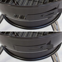 Apvalus kompaktiškas anglies grilio dangtis gw0114