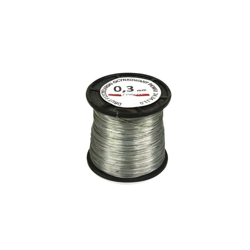 Cinkuota bitininkystės viela 0,3mm 250g