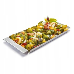 Siaura kepsninė skirta kepsninei, perforuota siaura kepimo skarda griliui