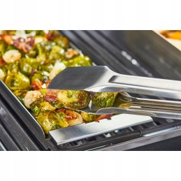 Siaura kepsninė skirta kepsninei, perforuota siaura kepimo skarda griliui