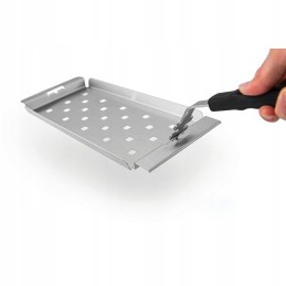 Siaura kepsninė skirta kepsninei, perforuota siaura kepimo skarda griliui