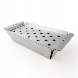 Siaura kepsninė skirta kepsninei, perforuota siaura kepimo skarda griliui