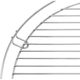 Hero24 apvalios grilio grotelės, chromuotas plienas, 50cm 500mm