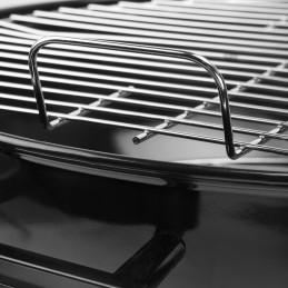 Apvalios anglies kepsninės ant ratų su dangteliu – apvalios