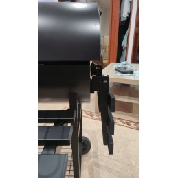 Apvalios anglies kepsninės ant ratų su dangteliu – apvalios