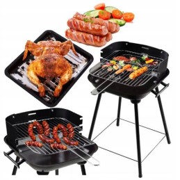 Sodo kepsninė su reguliuojamomis pikniko grotelėmis