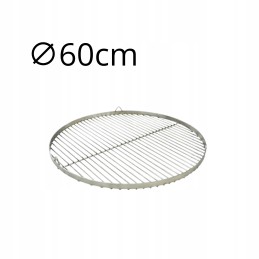 Masyvios apvalios grilio grotelės, skersmuo 60 cm, apvalus pakabinamas trikojis