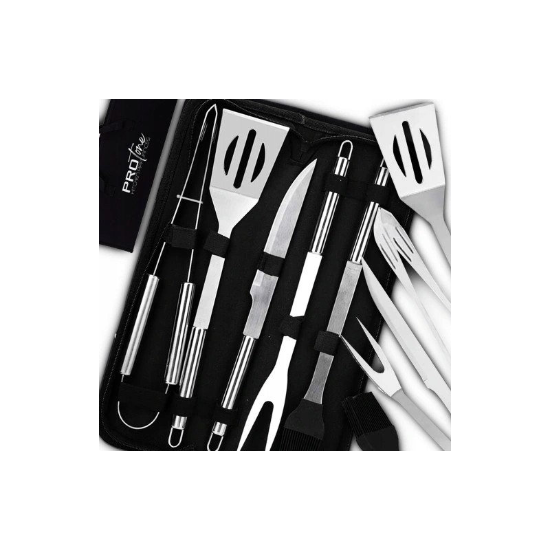 ⭐⭐Plieninis grilio rinkinys priedai indai kepsninės stalo įrankiai 5in1 + dėklas⭐⭐