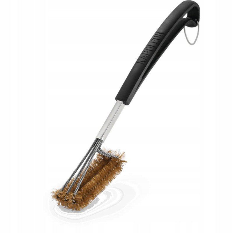 Trijų eilių Napoleon grilio šepetys, su žalvariniais šeriais, 62062