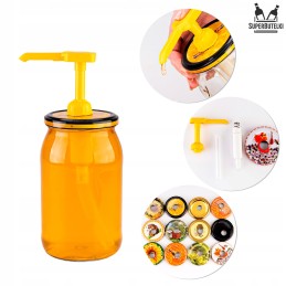 900ml medaus indelis + dozatorius su medaus dangteliu