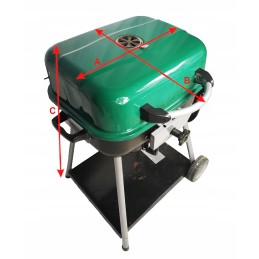 Vandeniui atsparus žalias grilio dangtis