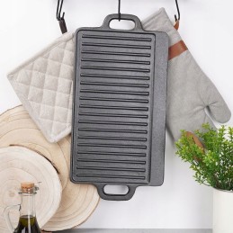 Ketaus grilio plokštė, dvipusė keptuvė 45 5x23 cm 112987 orion