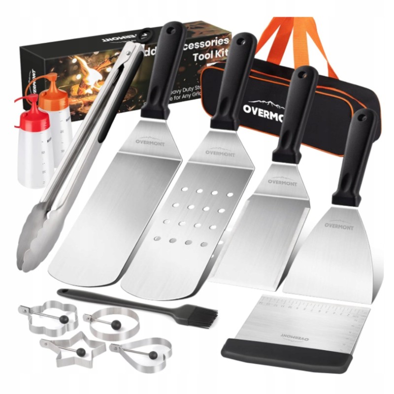 ✅ Nerūdijančio plieno kepsninės stalo įrankių rinkinys